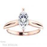 Marquise Cut Forever One Moissanite Engagement Ring #GTJ967-marquise-fb-r 1 Marquise Cut Forever Brilliant Moissanite Engagement Ring #GTJ967-marquise-fb-r