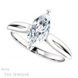 Marquise Cut Forever One Moissanite Engagement Ring #GTJ967-marquise-fb-w 5 Marquise Cut Forever Brilliant Moissanite Engagement Ring #GTJ967-marquise-fb-w