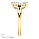 Marquise Cut Forever One Moissanite Engagement Ring #GTJ967-marquise-fb-y 3 Marquise Cut Forever Brilliant Moissanite Engagement Ring #GTJ967-marquise-fb-y