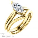 Marquise Cut Forever One Moissanite Engagement Ring #GTJ967-marquise-fb-y 6 Marquise Cut Forever Brilliant Moissanite Engagement Ring #GTJ967-marquise-fb-y