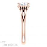 Oval Shaped Forever One Moissanite Engagement Ring #GTJ967-oval-fo-r 3 Oval Shaped Forever One Moissanite Engagement Ring #GTJ967-oval-fo-r