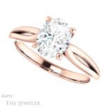 Oval Shaped Forever One Moissanite Engagement Ring #GTJ967-oval-fo-r 5 Oval Shaped Forever One Moissanite Engagement Ring #GTJ967-oval-fo-r