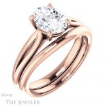 Oval Shaped Forever One Moissanite Engagement Ring #GTJ967-oval-fo-r 6 Oval Shaped Forever One Moissanite Engagement Ring #GTJ967-oval-fo-r