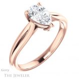 Pear Shaped Forever One Moissanite Engagement Ring #GTJ967-pear-fb-r 3 Pear Shaped Forever Brilliant Moissanite Engagement Ring #GTJ967-pear-fb-r
