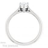 Pear Shaped Forever One Moissanite Engagement Ring #GTJ967-pear-fb-w 2 Pear Shaped Forever Brilliant Moissanite Engagement Ring #GTJ967-pear-fb-w