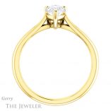 Pear Shaped Forever One Moissanite Engagement Ring #GTJ967-pear-fb-y 2 Pear Shaped Forever Brilliant Moissanite Engagement Ring #GTJ967-pear-fb-y