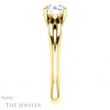 Round Cut Forever One Moissanite Engagement Ring #GTJ967-round-fo-y 3 Round Cut Forever One Moissanite Engagement Ring #GTJ967-round-fo-y
