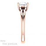 Princess Cut Forever One Moissanite Engagement Ring #GTJ967-square-fo-r