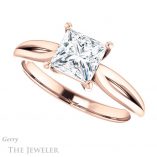 Princess Cut Forever One Moissanite Engagement Ring #GTJ967-square-fo-r