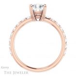 Cushion Cut Forever One Moissanite Engagement Ring #GTJ968-cushion-fo-r