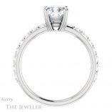 Cushion Cut Forever One Moissanite Engagement Ring #GTJ968-cushion-fo-w 2 Cushion Cut Forever One Moissanite Engagement Ring #GTJ968-cushion-fo-w