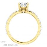 Cushion Cut Forever One Moissanite Engagement Ring #GTJ968-cushion-fo-y