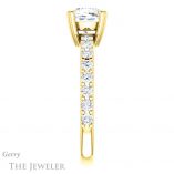 Cushion Cut Forever One Moissanite Engagement Ring #GTJ968-cushion-fo-y