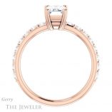 Emerald Cut Forever Brilliant Moissanite Engagement Ring #GTJ968-emerald-fb-r