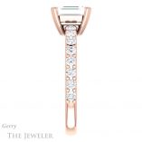 Emerald Cut Forever Brilliant Moissanite Engagement Ring #GTJ968-emerald-fb-r