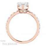 Heart Shaped Forever Brilliant Moissanite Engagement Ring #GTJ968-heart-fb-r