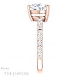 Heart Shaped Forever Brilliant Moissanite Engagement Ring #GTJ968-heart-fb-r