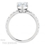 Heart Shaped Forever Brilliant Moissanite Engagement Ring #GTJ968-heart-fb-w