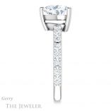 Heart Shaped Forever Brilliant Moissanite Engagement Ring #GTJ968-heart-fb-w