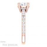 Oval Shaped Forever One Moissanite Engagement Ring #GTJ968-oval-fo-r