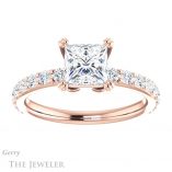 Princess Cut Forever One Moissanite Engagement Ring #GTJ968-square-fo-r