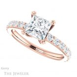 Princess Cut Forever One Moissanite Engagement Ring #GTJ968-square-fo-r