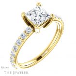 Princess Cut Forever One Moissanite Engagement Ring #GTJ968-square-fo-y