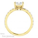 Princess Cut Forever One Moissanite Engagement Ring #GTJ968-square-fo-y