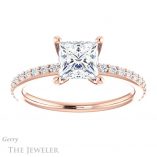Princess Cut Forever One Moissanite Engagement Ring #GTJ969-square-fo-r 1 Princess Cut Forever One Moissanite Engagement Ring #GTJ969-square-fo-r