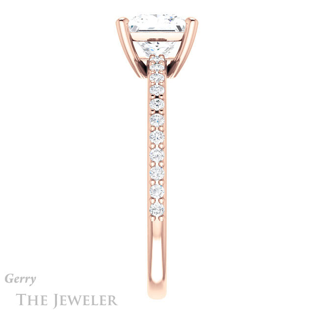 Princess Cut Forever One Moissanite Engagement Ring #GTJ969-square-fo-r 3 Princess Cut Forever One Moissanite Engagement Ring #GTJ969-square-fo-r