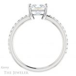 Princess Cut Forever One Moissanite Engagement Ring #GTJ969-square-fo-w