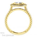 Cushion Cut Forever One Moissanite Engagement Ring #GTJ970-cushion-fo-y 2 Cushion Cut Forever One Moissanite Engagement Ring #GTJ970-cushion-fo-y