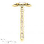 Cushion Cut Forever One Moissanite Engagement Ring #GTJ970-cushion-fo-y 3 Cushion Cut Forever One Moissanite Engagement Ring #GTJ970-cushion-fo-y