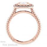 Emerald Cut Forever One Moissanite Engagement Ring #GTJ970-emerald-fb-r 2 Emerald Cut Forever Brilliant Moissanite Engagement Ring #GTJ970-emerald-fb-r