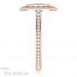 Emerald Cut Forever One Moissanite Engagement Ring #GTJ970-emerald-fb-r 3 Emerald Cut Forever Brilliant Moissanite Engagement Ring #GTJ970-emerald-fb-r