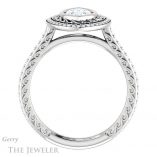 Marquise Cut Forever Brilliant Moissanite Engagement Ring #GTJ970-marquise-fb-w