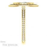 Marquise Cut Forever One Moissanite Engagement Ring #GTJ970-marquise-fb-y 3 Marquise Cut Forever Brilliant Moissanite Engagement Ring #GTJ970-marquise-fb-y