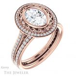 Oval Shaped Forever One Moissanite Engagement Ring #GTJ970-oval-fo-r 6 Oval Shaped Forever One Moissanite Engagement Ring #GTJ970-oval-fo-r