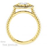 Oval Shaped Forever One Moissanite Engagement Ring #GTJ970-oval-fo-y