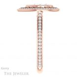 14k Rose Gold Pear Cut Engagement Ring Setting #GTJ970-pear-r 3 14k Rose Gold Pear Cut Engagement Ring Setting #GTJ970-pear-r