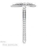 Pear Shaped Forever One Moissanite Engagement Ring #GTJ970-pear-fb-w 3 Pear Shaped Forever Brilliant Moissanite Engagement Ring #GTJ970-pear-fb-w