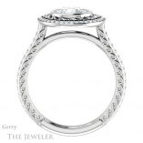 Round Cut Forever One Moissanite Engagement Ring #GTJ970-round-fo-w 2 Round Cut Forever One Moissanite Engagement Ring #GTJ970-round-fo-w