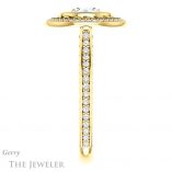 Round Cut Forever One Moissanite Engagement Ring #GTJ970-round-fo-y