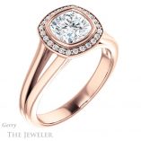 Cushion Cut Forever One Moissanite Engagement Ring #GTJ971-cushion-fo-r 4 Cushion Cut Forever One Moissanite Engagement Ring #GTJ971-cushion-fo-r