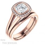 Cushion Cut Forever One Moissanite Engagement Ring #GTJ971-cushion-fo-r 6 Cushion Cut Forever One Moissanite Engagement Ring #GTJ971-cushion-fo-r