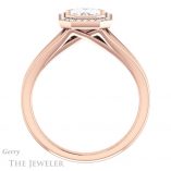 Emerald Cut Forever Brilliant Moissanite Engagement Ring #GTJ971-emerald-fb-r