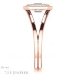 Emerald Cut Forever Brilliant Moissanite Engagement Ring #GTJ971-emerald-fb-r