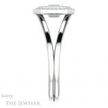 Emerald Cut Forever Brilliant Moissanite Engagement Ring #GTJ971-emerald-fb-w