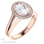 Oval Shaped Forever One Moissanite Engagement Ring #GTJ971-oval-fo-r 4 Oval Shaped Forever One Moissanite Engagement Ring #GTJ971-oval-fo-r