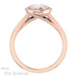Oval Shaped Forever One Moissanite Engagement Ring #GTJ971-oval-fo-r 2 Oval Shaped Forever One Moissanite Engagement Ring #GTJ971-oval-fo-r